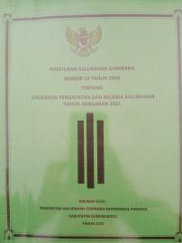 PERATURAN KALURAHAN GOMBANG NOMOR 12 TAHUN 2020 TENTANG ANGGARAN PENDAPATAN DAN BELANJA KALURAHAN TA