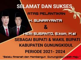 Selamat Dan Sukses Atas Pelantikan H. SUNARYANTA & HERI SUSANTO, S.Kom, m.si