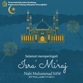 Selamat Isra' Mi'raj Nabi Muhammad SAW 27 Rejeb 1442 H