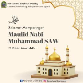 Selamat Memperingati Maulid Nabi Muhammad SAW