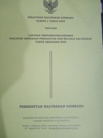 PENETAPAN PERATURAN KALURAHAN TENTANG LPJ APBKAL 2023