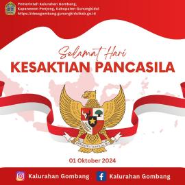 Selamat Hari Kesaktian Pancasila